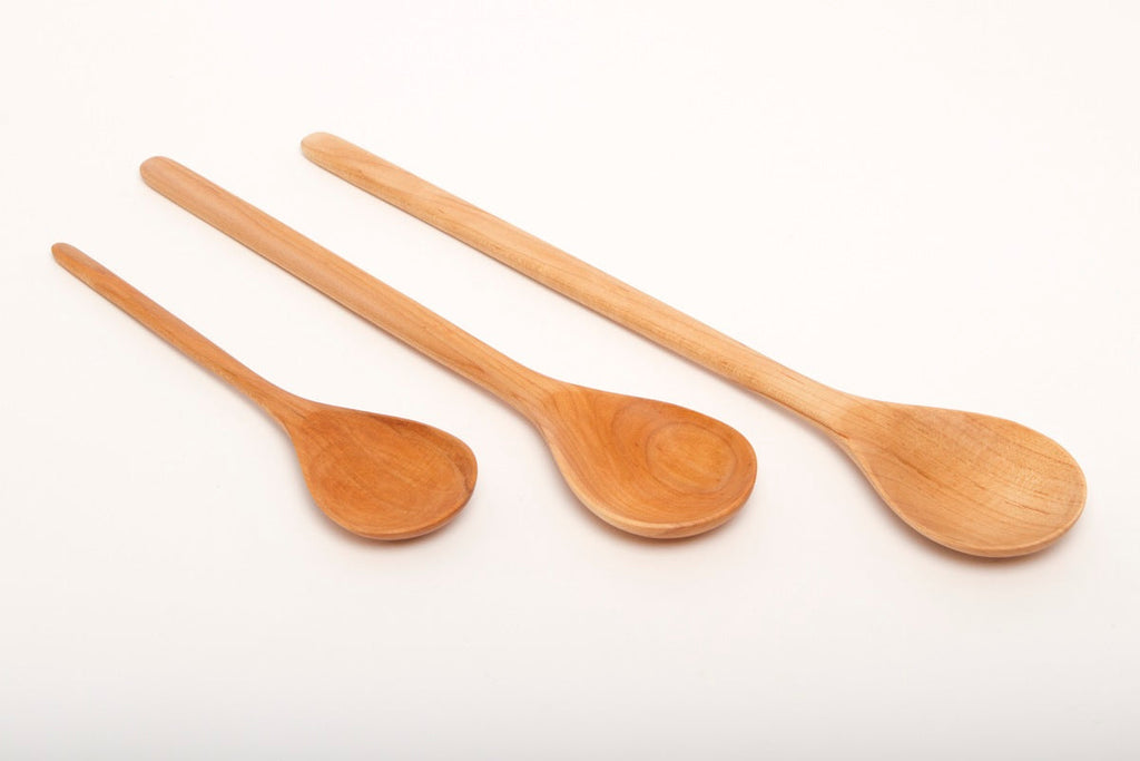 Wood Spoon and Wooden Spatula Set 6-PC Right or Left-Handed