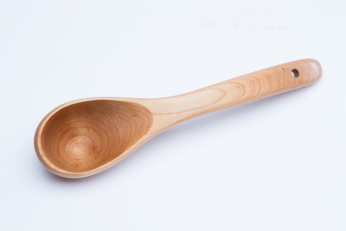Wood Ladle Curved Handle 13"