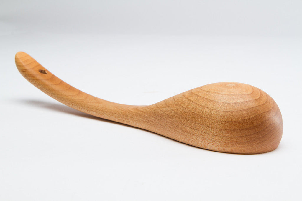 Wood Ladle Curved Handle 13"