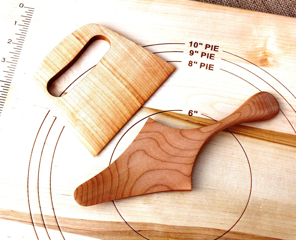 Wooden Pie and Cake Server Maple, Cherry or Walnut