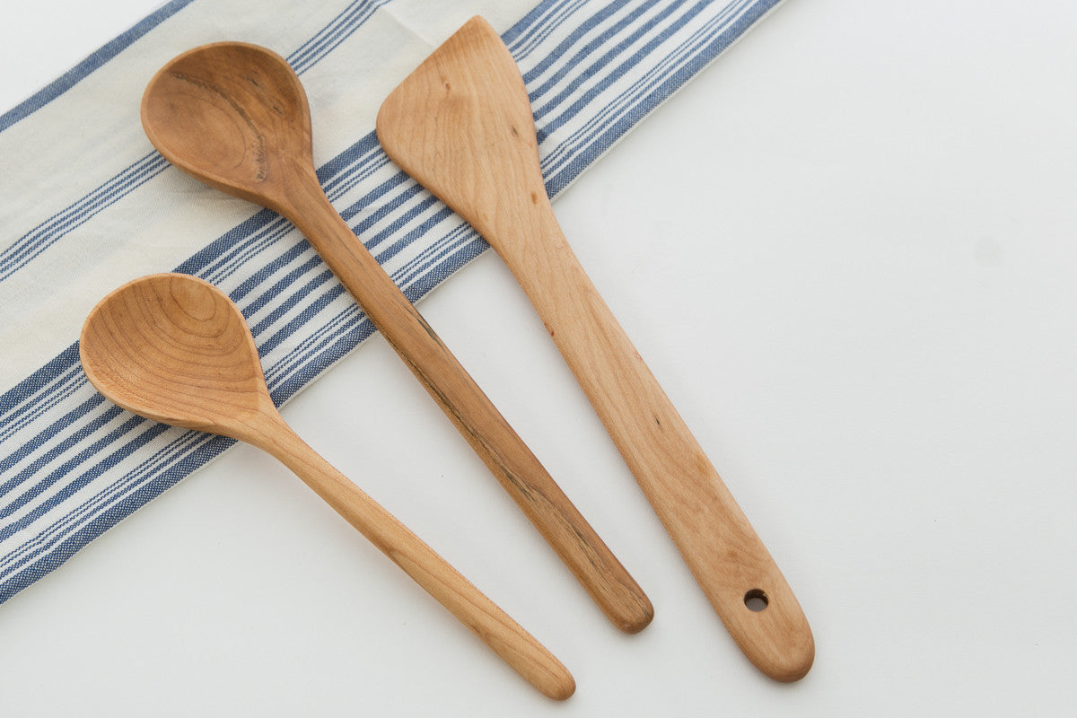 Wood Spatula & Cooking Spoons Best for Non-Stick Cookware